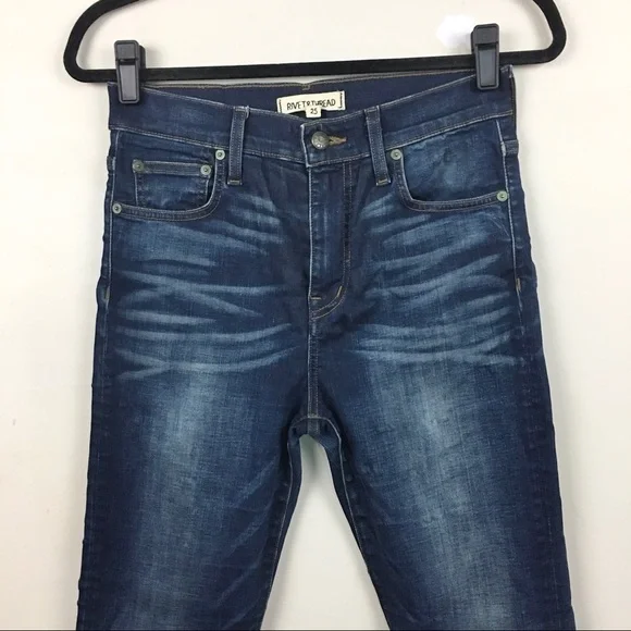 Madewell Rivet & Thread Slim Straight High Waist Jeans - Picture 8 of 15